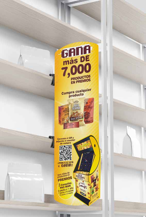 Tótem promocional Gana más de 7,000 productos